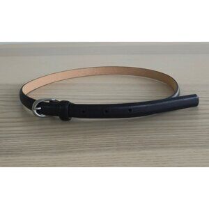XS Wilfred Black Skinny Leather Belt